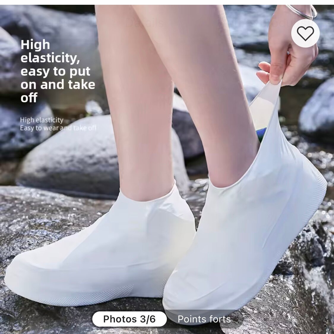 Sur-chaussures étanches élastiques