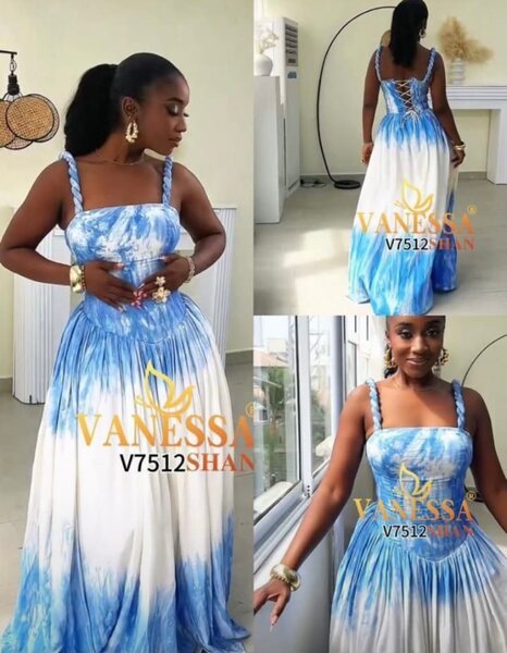 Robe d'été tie-dye élégante