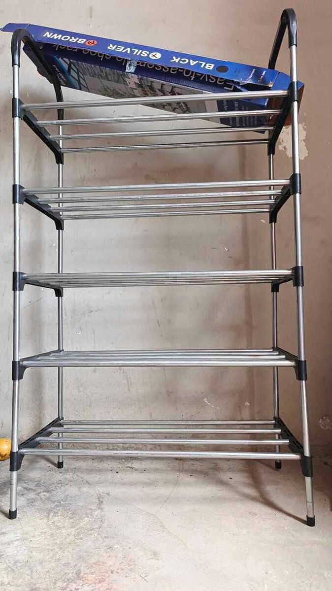 Multipurpose 5 Layer Plastic Shoe Rack for Home