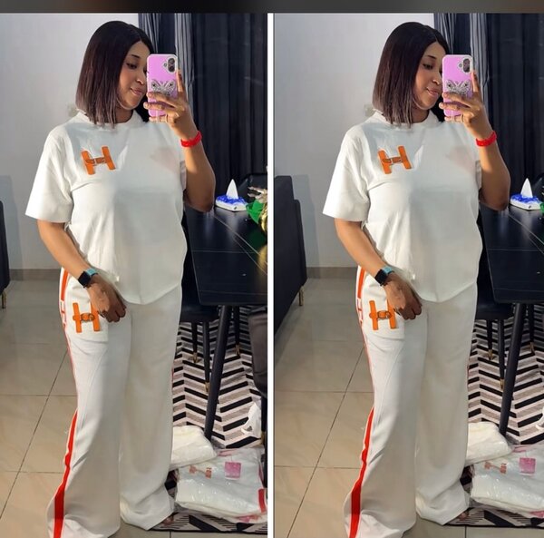 Ensemble jogging blanc femme