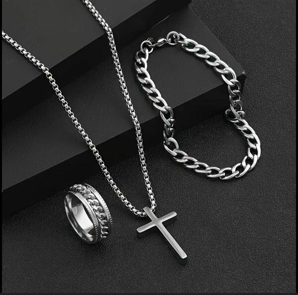 Ensemble Bijoux Acier Inoxydable