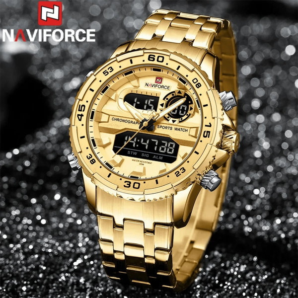 Naviforce Men's Gold Watch