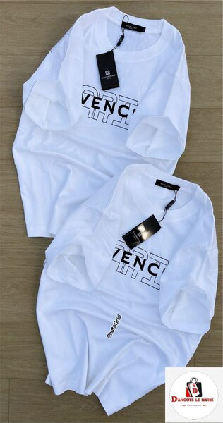 T-shirt blanc à logo moderne