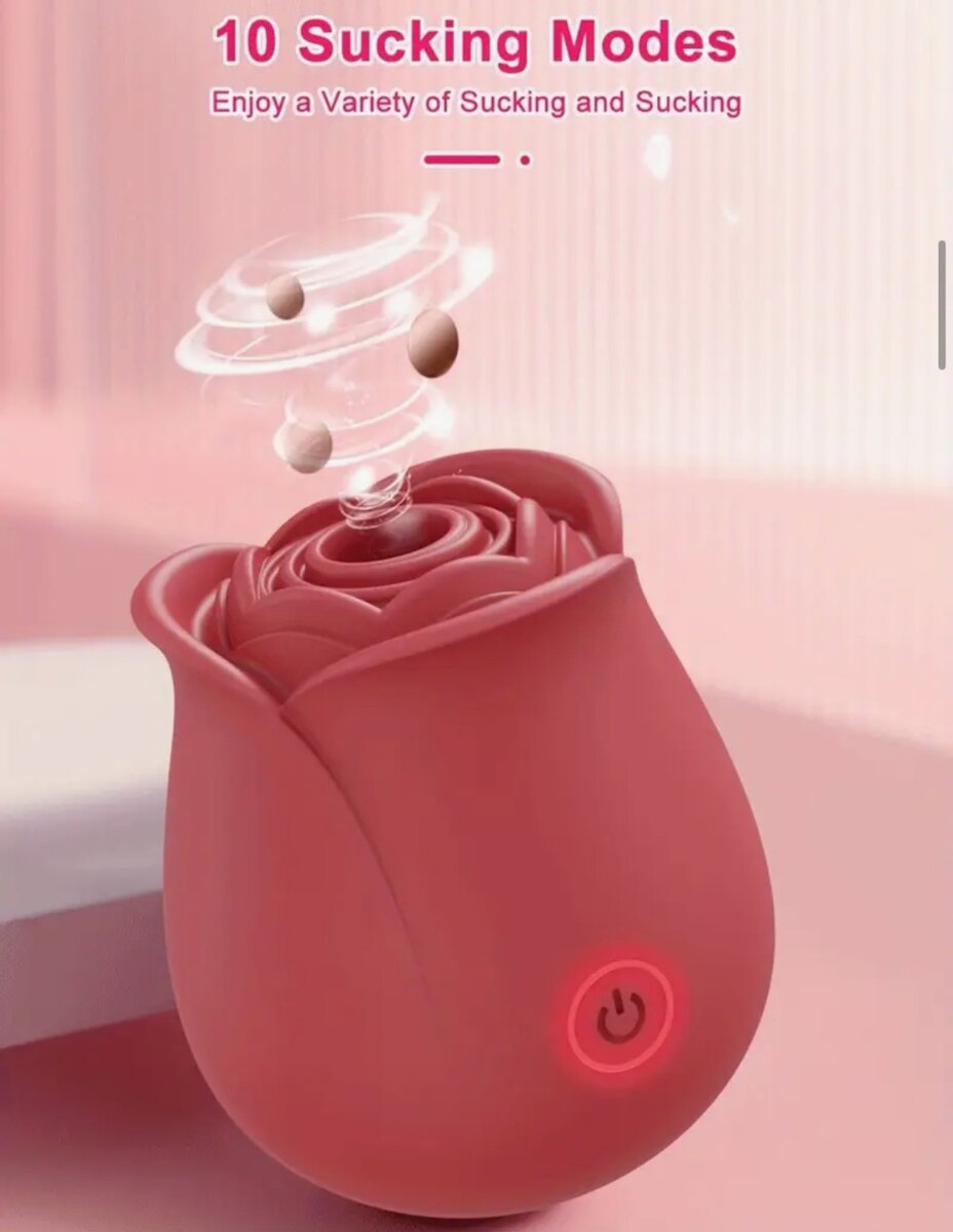 Vibromasseur rose suceur