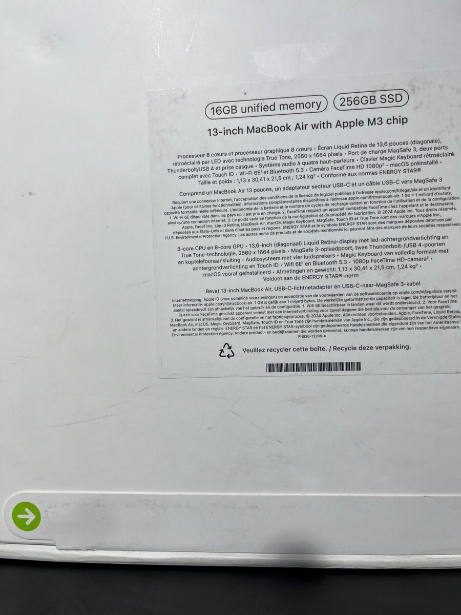 MacBook Air M3 13" (2024)