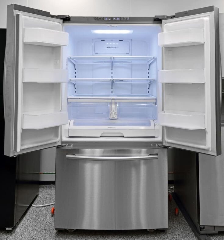 Réfrigérateur inox moderne