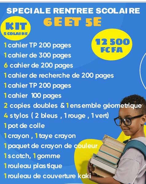Kit Scolaire Complet 6et 5éme