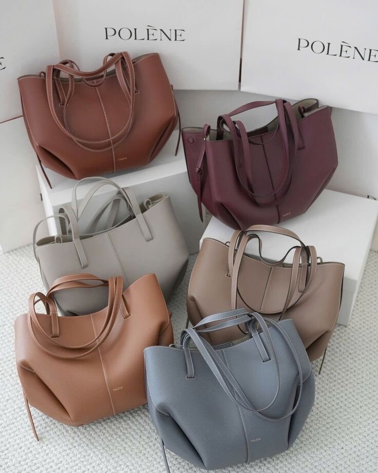 Sac à main en cuir Polène