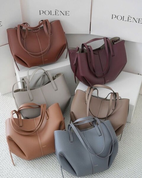 Sac à main en cuir Polène