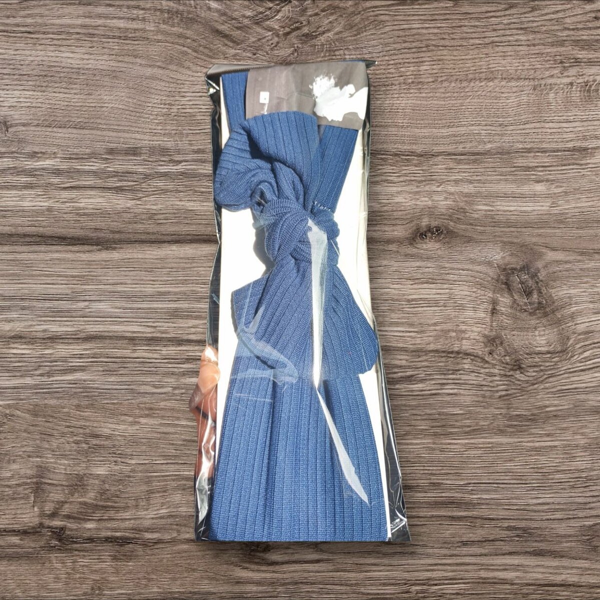 Bandeau de cheveux bleu  coton