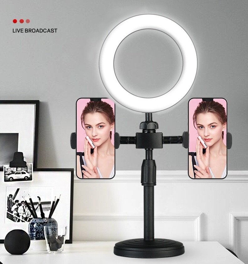 Selfie de bureau à double support Live Streaming