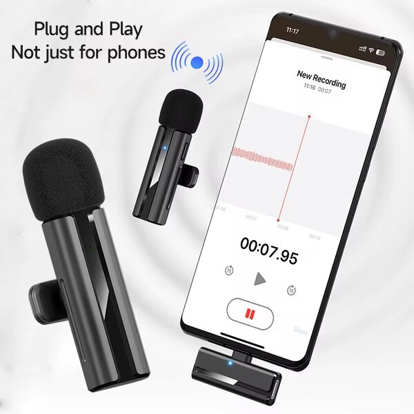 Microphones sans fil 2-en-1