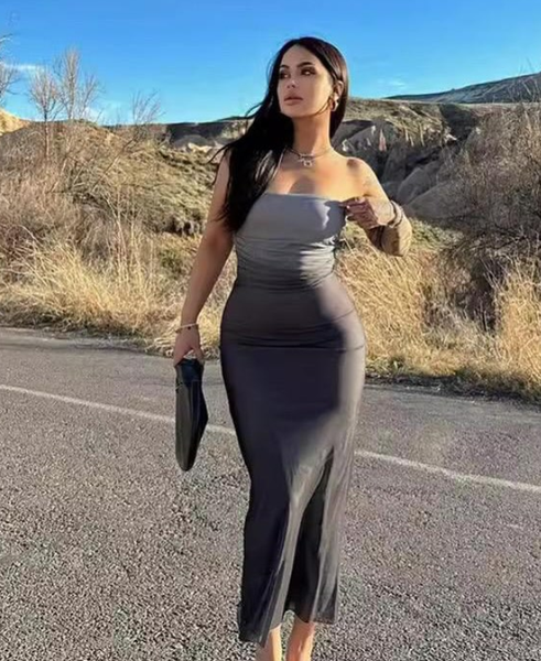 Tight dress grey