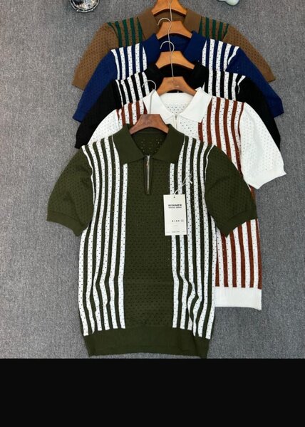 Polos rayés décontractés homme