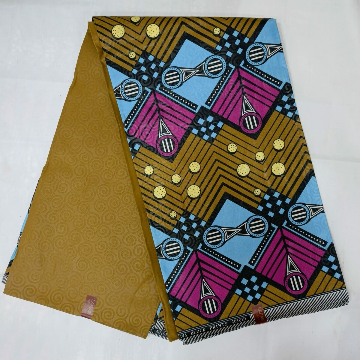 Beautiful double-sided cotton silk fabric, multi-colored