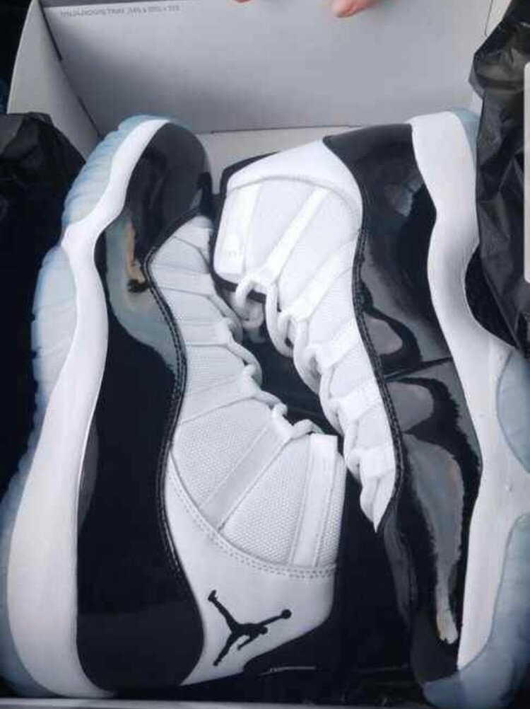 Original high cut jordans 11