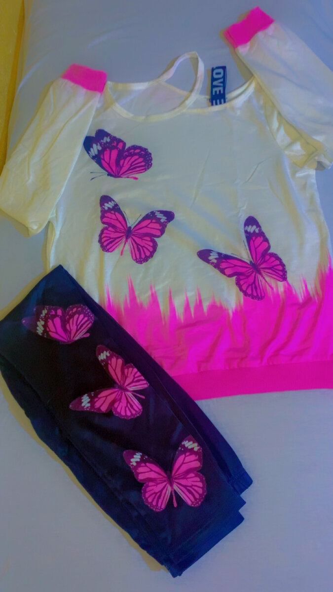 Ensemble fille papillon