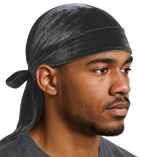 Durag en velours pour homme