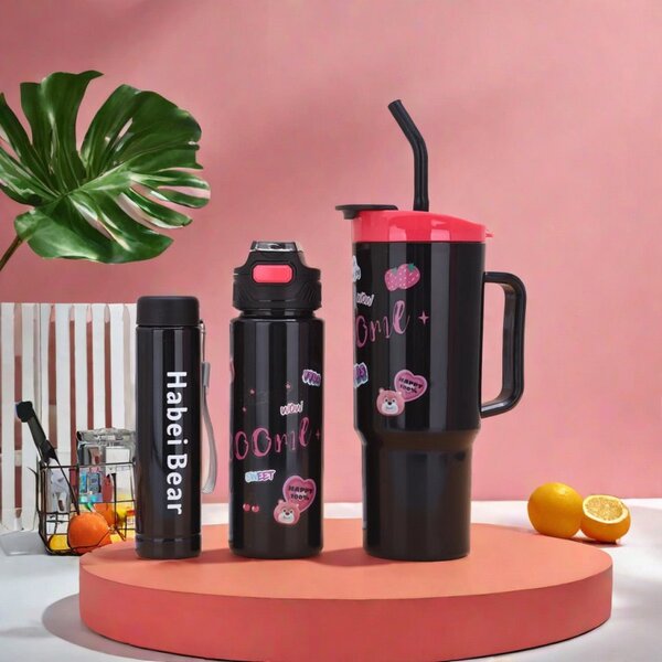 3 in 1 plastic tumbler