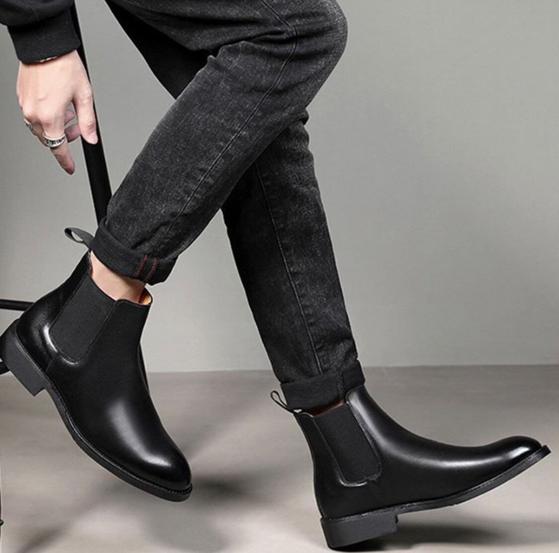 Bottes Chelsea en cuir élégant