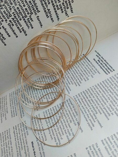 Ensemble Bracelets Fins Dorés