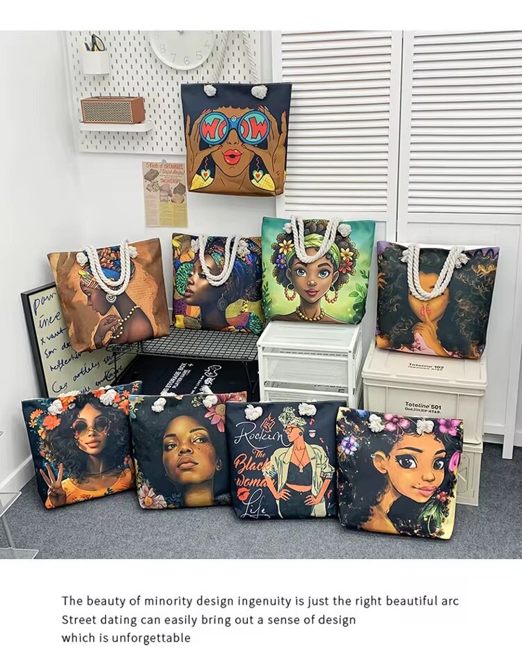 Sac fourre-tout artistique femme