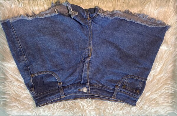 Jupe en jean recyclé vintage