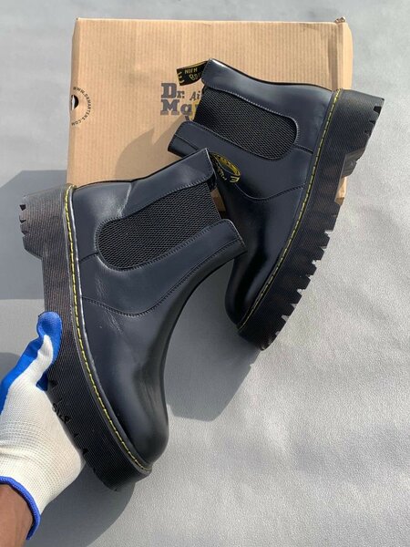 Bottines Chelsea en cuir robuste