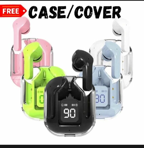Air31 Wireless Crystal Transparent Bluetooth/Airpods/Earbuds