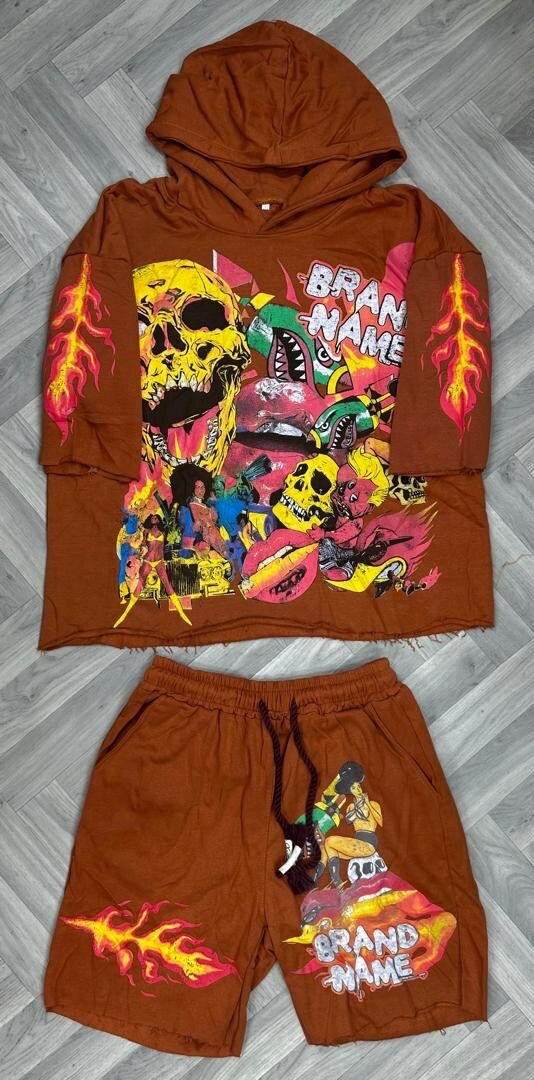 Ensemble streetwear graffiti