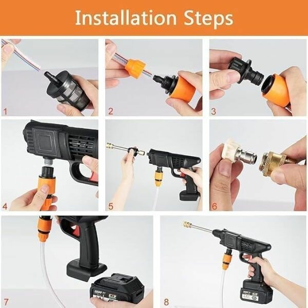 Automatic Cordless Double Battery Wireless Car Wash Spray