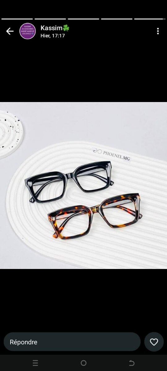 Lunettes de vue élégantes