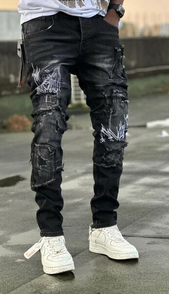 Jeans déchirés style urbain