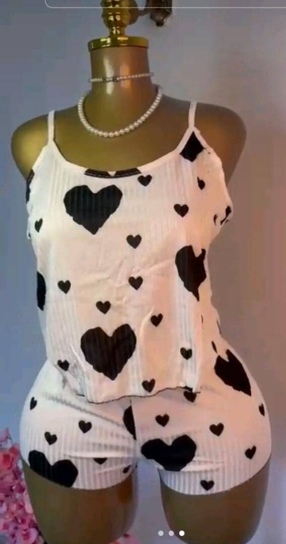 Pyjama à Cœurs pour Femme