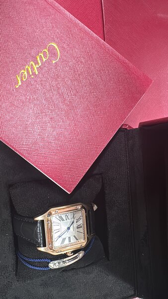 Montre Cartier Santos en cuir