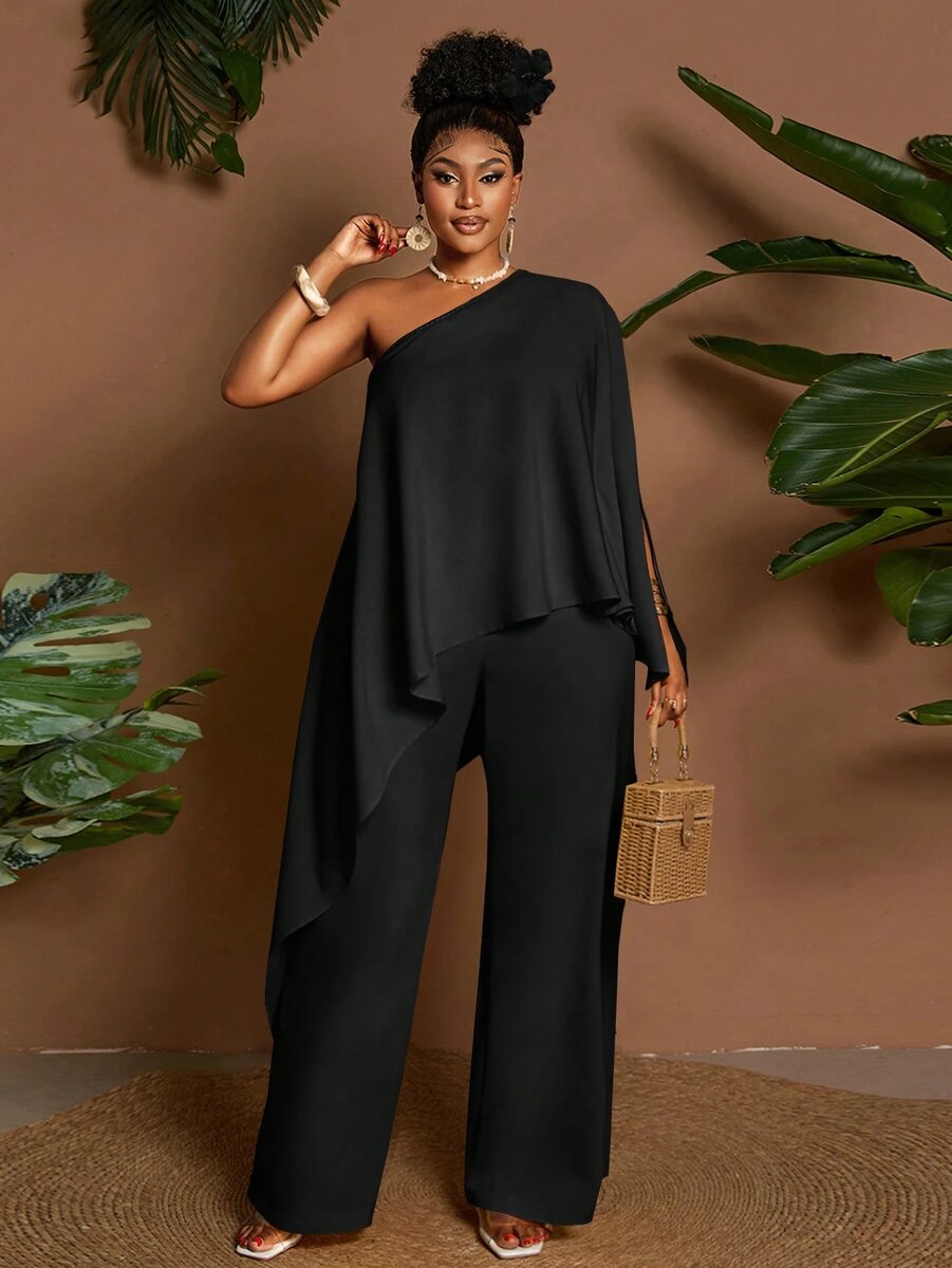 Combinaison élégante asymétrique