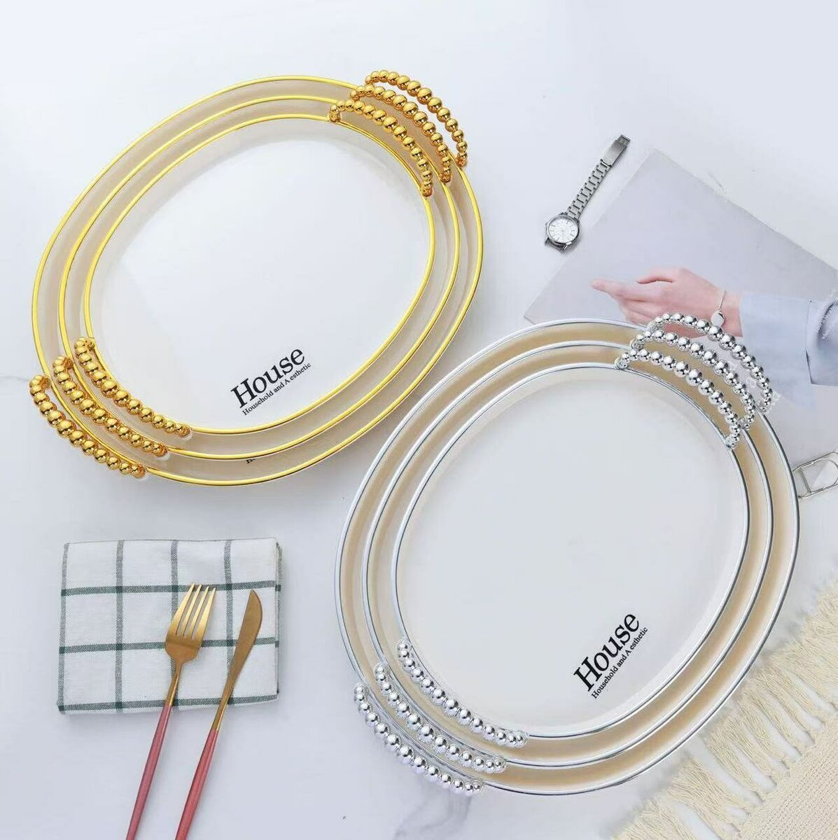 3pcs serving tray set