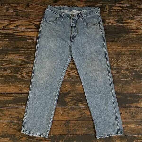 Jeans homme bleu clair délavé