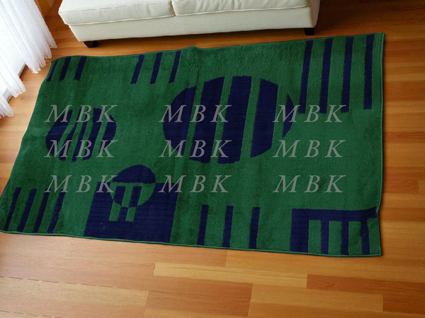 Tapis Vert Moderne Géométrique