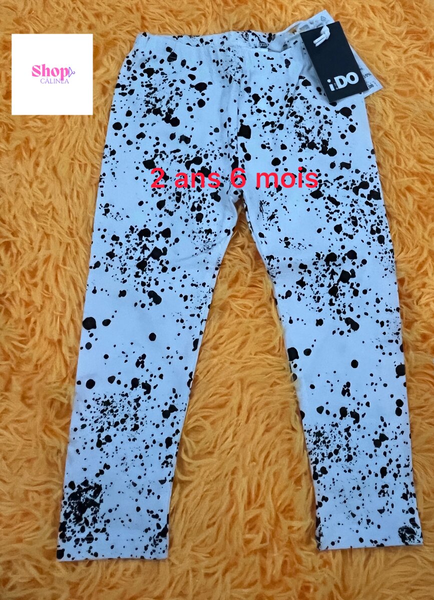 Leggings bébé motif taches
