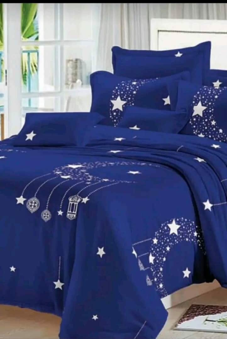 Bedsheets with print 100% cotton Double size 4pieces