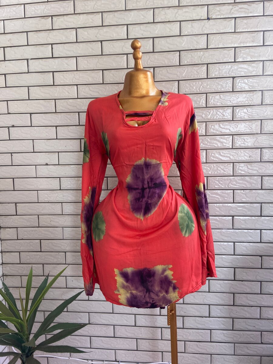 Robe tendance à manches longues