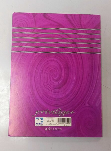 Cahier Étudiant 96P P.Carreaux