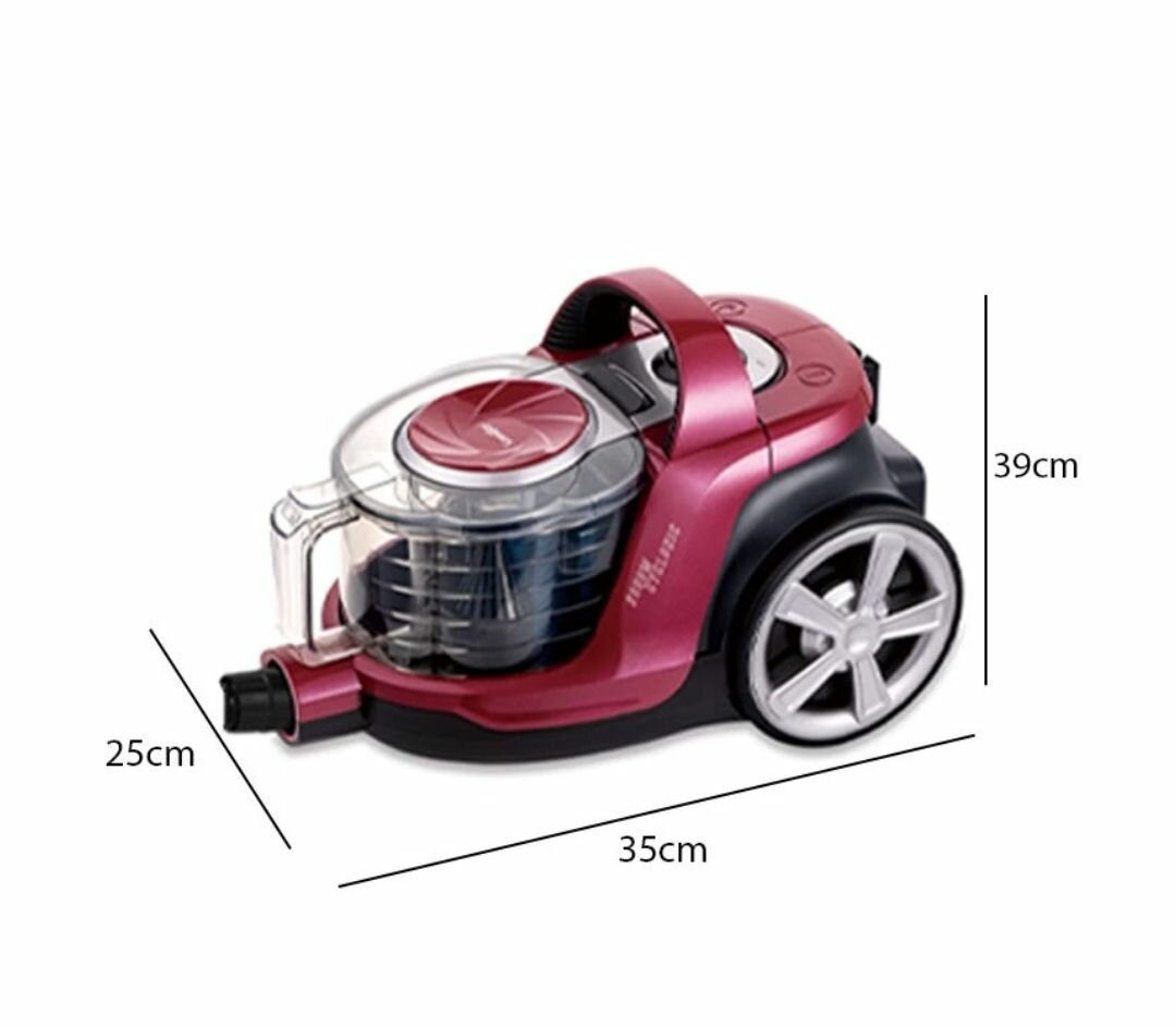2800W 3L BAG LESS CANISTER CORDED VACUUM CLEANER, CYCLONIC V