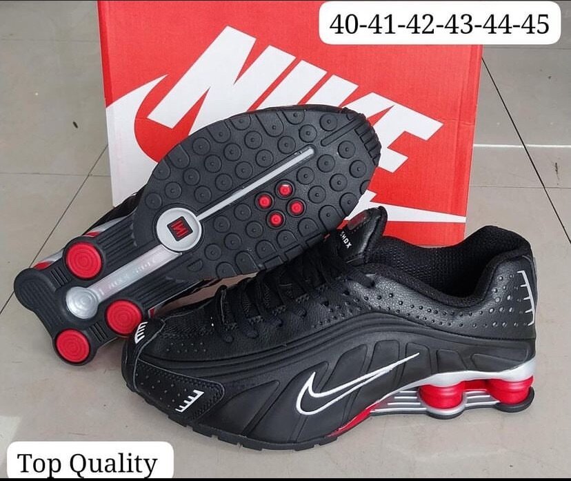 Nike shox R4(black and red)