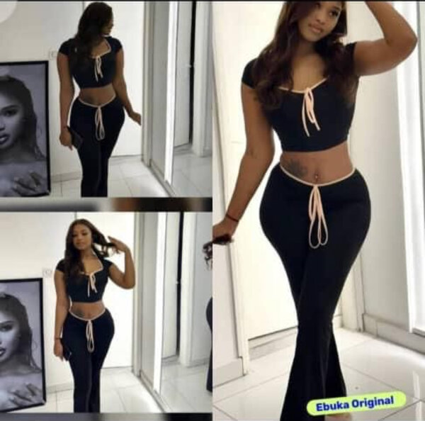 Ensemble Noir Taille Haute Femme