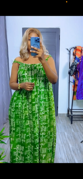 Robe longue africaine colorée