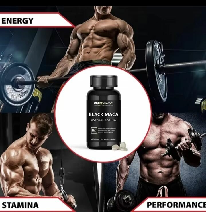 Black Macca Booster for Men , Supplements For Health & Energ