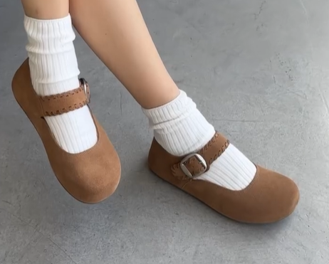 КЛОГИ из натуральной кожи и замши с ремешком 