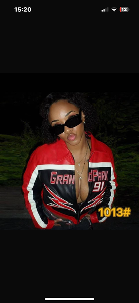 Veste en cuir tendance femme